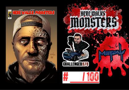 Here Walks Monsters Issue 2 Jason Metcalf FINCH Homage Challenger978 Exclusive