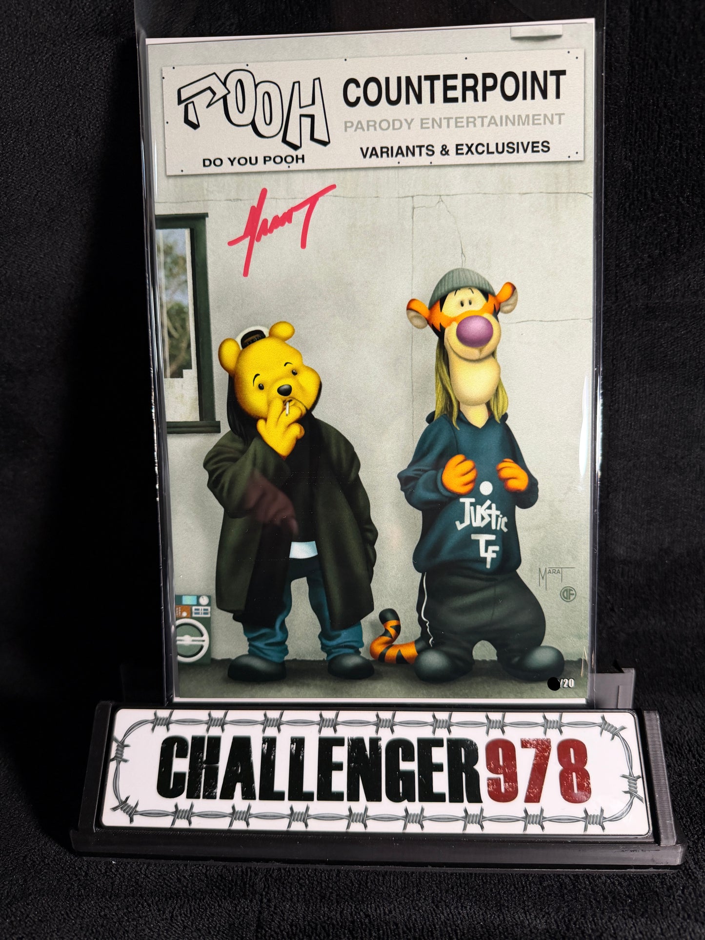 DO YOU POOH CLERKS Jay and Silent Pooh GLOW IN DARK METAL CVR by Marat Mychaels