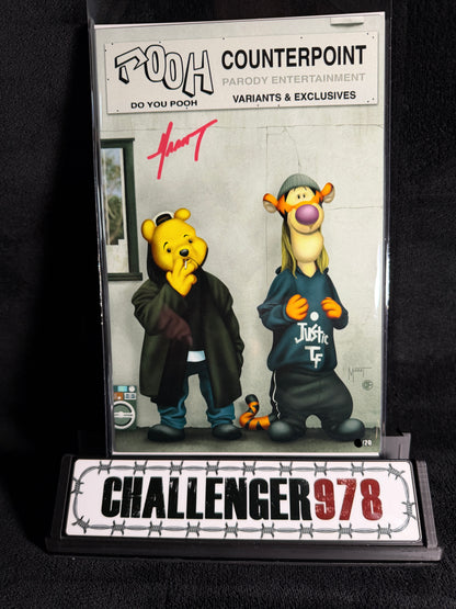 DO YOU POOH CLERKS Jay and Silent Pooh GLOW IN DARK METAL CVR by Marat Mychaels