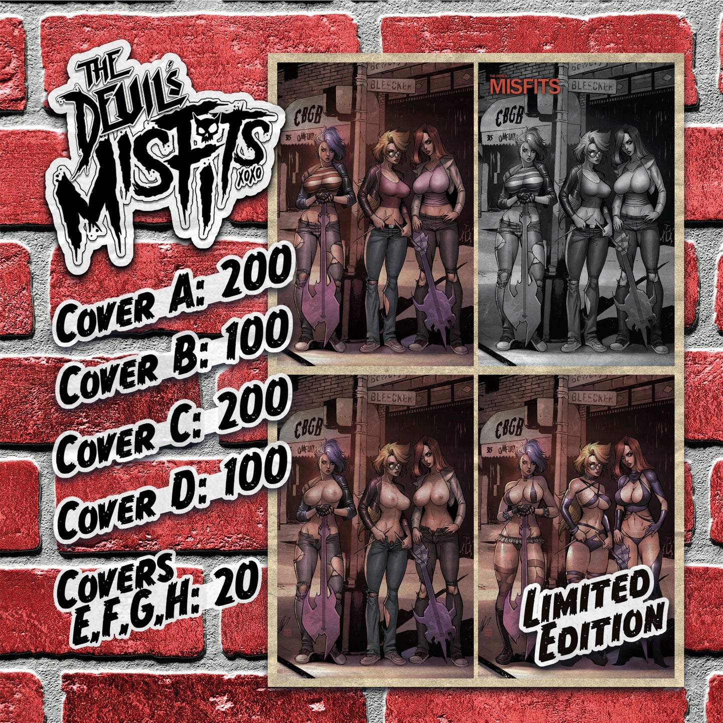 The Devil's Misfits #1 - Alé Garza Homage Nice Exclusive - LTD 200